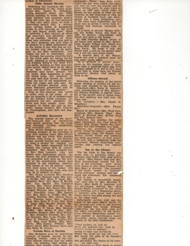 Newspaper clipping